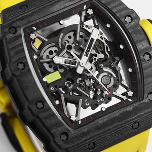 Orologio Meccanico Sportivo Casual da Uomo in Fibra di Carbonio NTPT Versione Alta 35-02, Orologio Tonneau Scheletrato alla Moda di Design - Product Image 3