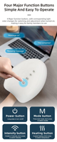 Masseur électrique portable pour les mains Phenitech Slim, contrôle de la minuterie, batterie intégrée, pétrissage automatique des doigts, thérapie thermique, massage