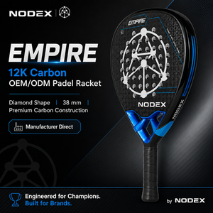 Raqueta de Pádel de Carbono 12K con Diseño Personalizado en Forma de Diamante, Venta al Por Mayor NODEX 2026, Fabricante OEM - Product Image 1