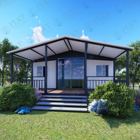 Maison préfabriquée de luxe FLKT avec structure en acier galvanisé, conteneur extensible de 20 pieds ou 40 pieds, maison pliable portable, mini-maison habitable
