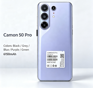 โทรศัพท์มือถือ Camon 50 Pro หน้าจอ AMOLED 6.7 นิ้ว 120Hz ระบบปฏิบัติการ Android 15 รองรับ 5G สมาร์ทโฟน แบตเตอรี่ 6150mAh รองรับซิมคู่ Octa Core กล้อง 48MP - Product Image 5