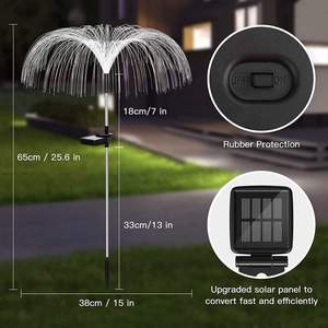 Solar Jellyfish Fireworks & Flower <b>Lights</b> <b>for</b> Easter Outdoor Courtyard Lawn & Garden <b>Ground</b> Decoration LED Landscape <b>Lights</b> - Product Image 6