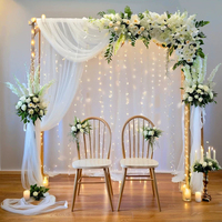Nouvelles Nœuds de Chaise de Mariage en Organza Transparent et Tulle, Tissu Blanc Suisse pour Drapage de Plafond et Dossiers de Chaises de Cérémonie de Mariage