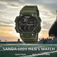 Jam Tangan Digital Sport Pria Smael 8038 Gerakan Quartz Analog-Digital Alarm Stopwatch Tahan Air 5BAR Layar LED Antik