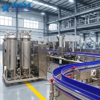 Línea de Producción de Agua Carbonatada en Oferta/Máquina de Llenado de Botellas de Vidrio para Bebidas/Máquina Mezcladora Carbonatadora de Agua con Gas