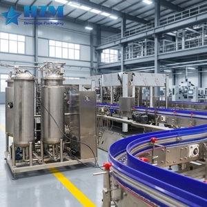 Ligne de production d'eau gazeuse en promotion / Machine de remplissage de bouteilles en verre pour boissons gazeuses / Mélangeur carbonateur pour eau pétillante - Product Image 1