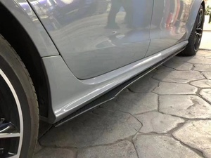 Adecuado para <span class=keywords><strong>Audi</strong></span> RS6 <span class=keywords><strong>C7</strong></span> Carbon Fiber Front Lip Wet Carbon - Product Image 4