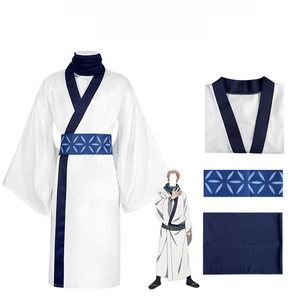 Costume de <span class=keywords><strong>Cosplay</strong></span> Gojo Satoru Jujutsu Kaisen Anime Japonais, Tenue d'Halloween de Film et Série TV, Uniforme Scolaire Bleu et Noir Complet - Product Image 6