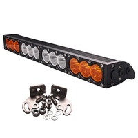 Barre lumineuse LED de luxe super lumineuse de haute qualité 4x4 10w, couleur combinée ambre blanc 20 "30" 40 "50".