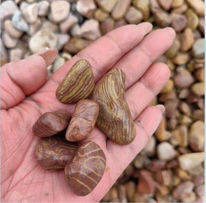 Cao Cấp Tự Nhiên Màu Vàng Gỗ Hạt Đá Cảnh Quan Trang Trí Tổng Cuội Phi Kim Loại Khoáng Sản Cầu Vồng S Tự Nhiên Sỏi Cỏi - Product Image 4