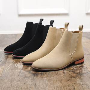 <span class=keywords><strong>Stivali</strong></span> Chelsea da <span class=keywords><strong>Uomo</strong></span> di Alta Qualità, Moda in Pelle Scamosciata, Punta Affusolata, Chiusura con Bottoni, Taglie Grandi EUR, Suola in Gomma, Altre Parti in Pelle - Product Image 6