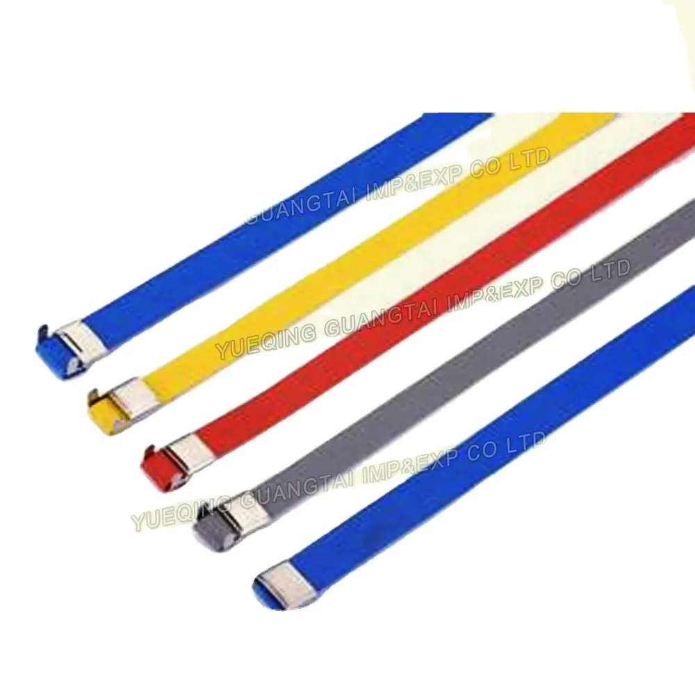 Hochwertige bunte kunststoffbeschichtete edelstahl-Kabelbänder