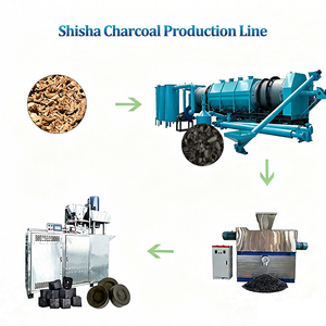 Solución Completa para Planta de Biocarbón, Máquina de Briquetas de Carbón Vegetal de Cáscara de Coco, Cáscara de Arroz y Madera, Línea de Producción - Product Image 1