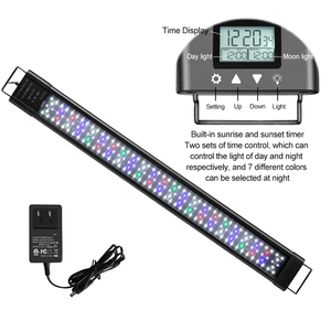 Luces LED superdelgadas <span class=keywords><strong>para</strong></span> <span class=keywords><strong>acuario</strong></span>, lámpara impermeable <span class=keywords><strong>para</strong></span> cultivo de plantas acuáticas de agua dulce, 48W/68W - Product Image 1