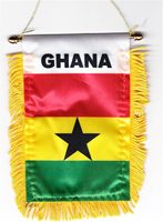 Nouveau drapeau et bannière du Ghana, 100% polyester imprimé, 3x5 pieds