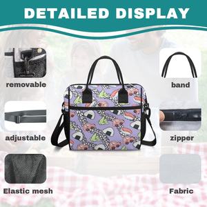 Venta al por mayor diseño personalizado portátil almuerzo bolso reutilizable Aloha <span class=keywords><strong>sushi</strong></span> impresión aislada bolsa térmica Picnic Cool Lunch Bag - Product Image 4