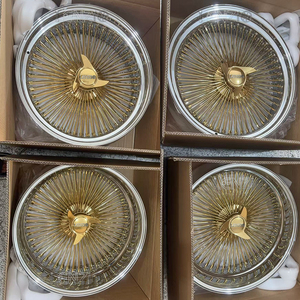 ล้อโครเมียมฟอร์จใหม่ ขอบเว้าแบบ Reverse Dish ฝาครอบดุมล้อแบบลอย สีเงิน ล้อซี่ลวด ขนาด 22 นิ้ว 4 ชิ้น - Product Image 1