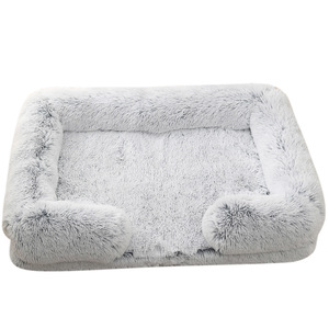 Cama para Mascotas de Felpa Lavable e Impermeable, Rectangular, con Base de Tela Oxford y Espuma Viscoelástica 3D en Forma de Huevo, con Peluche Sintético para Perros y Gatos - Product Image 4