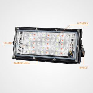 Economische DOB Outdoor LED Floodlight IP66 Waterdicht 50W RGB met Afstandsbediening voor Garage, Magazijn, Parkeerplaats - Product Image 4