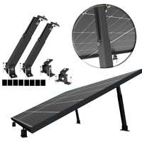 Structure solaire Bristar support de montage de panneau solaire en métal réglable composant Pv aluminium inclinable jambe avant réglable jambe arrière