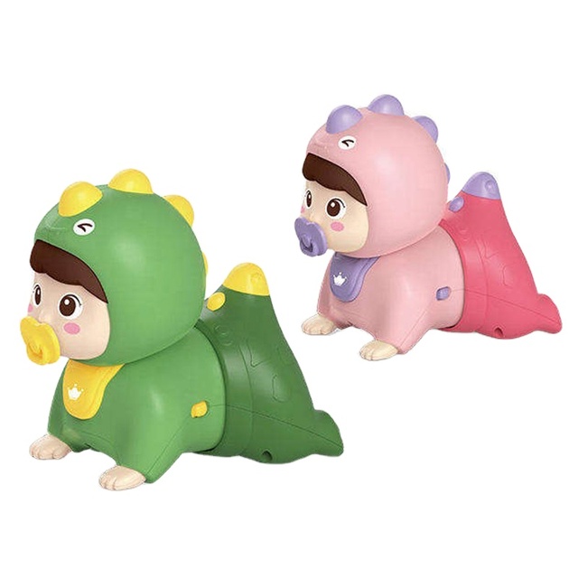 Early Education Electric Crawling Doll Toy Baby Crawling Doll Mini Music Crawling Doll