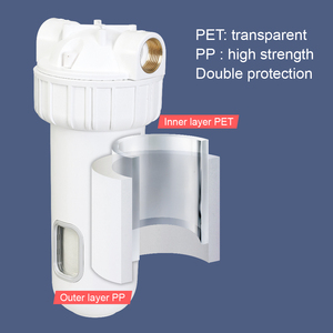 [NW-BR10B-D] <span class=keywords><strong>Filtre</strong></span> à eau à double couche PP+PET avec fenêtre de visualisation et <span class=keywords><strong>vis</strong></span> de montage en acier inoxydable - Product Image 3