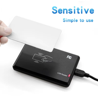 Lector de Tarjetas Inteligentes Secukey, Sistema de Control de Acceso Sin Contacto, Opcional 125KHz/13.56MHz M1 RFID USB NFC, Lector de Tarjetas USB NFC para Windows