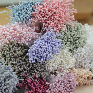 Diy Korean Style Matte Match Head <b>Flower</b> Stamen <b>Artificial</b> <b>Flower</b> Core Jewelry Accessories Multiple Colors Wedding Handmade - Product Image 2
