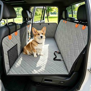 Best Dog Car Seat Cover Hammock Pet Auto Seating <b>Pad</b> for Backseat Hard Bottom Waterproof Dog Car Seat Cover Pet Truck Extender - Product Image 3