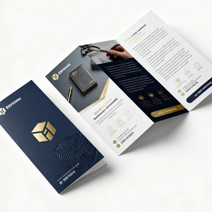 Customized 3-fold 4-fold Brochure Flyer Printing High-quality Personal Business Card Free Design - Product Image 2
