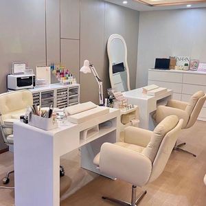 Mesa de manicura profesional de lujo ligera exclusiva, superventas, mesas de uñas para técnicos de uñas para salones de belleza o uso en sala de estar - Product Image 2