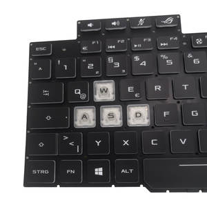Teclado de ordenador portátil con retroiluminación alemana GR para <span class=keywords><strong>ASUS</strong></span> <span class=keywords><strong>ROG</strong></span> <span class=keywords><strong>Strix</strong></span> <span class=keywords><strong>Scar</strong></span> <span class=keywords><strong>II</strong></span> S5C S5CM GL504 GL504GS GL504GV V170162FE1 teclado portátil - Product Image 2