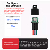 SAIFUYA Traceur GPS antivol 4G 2G GLONASS WiFi pour voiture et moto avec suivi par PC