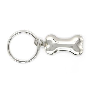 Llavero Personalizado de Aleación de Zinc con Baño de Níquel, Bajo MOQ, Diseño 3D de Hueso de Perro, Anillo Metálico para Llaves - Product Image 2