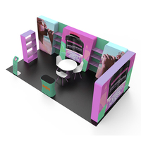 Installation rapide, montage facile, stand d'exposition modulaire en aluminium 10x10 pour salons professionnels et stands événementiels