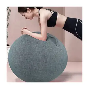 Housse de ballon de Yoga de 65cm avec 3 poignées, siège stable, chaise d'exercice