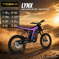 Vélo électrique tout-terrain pour aventure en plein air, 72V 40Ah 10KW, moto tout-terrain à suspension intégrale pour adultes, batterie au lithium longue portée 120KM