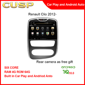 Autoradio Android 10,1 pouces pour Renault Clio 2012+ avec climatisation manuelle, navigation GPS, CarPlay sans fil, Android Auto, DSP - Product Image 2