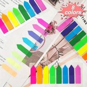 Marcadores Adhesivos Fluorescentes Personalizados de 8 Colores para Oficina, Notas Adhesivas, Marcadores de Páginas y Bloc de Notas, 12.5x6cm - Product Image 5