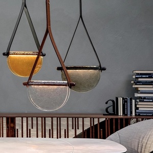 Pendentif en verre minimaliste moderne de Style nordique compteur moyen créatif pour le chevet du restaurant à la maison-lustre artistique - Product Image 1