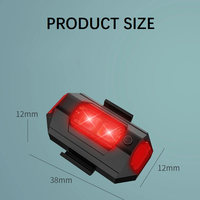 7 colores luz estroboscópica Universal motocicleta Scooter coche LED anticolisión luz de advertencia Drone Flash indicador de señal de giro
