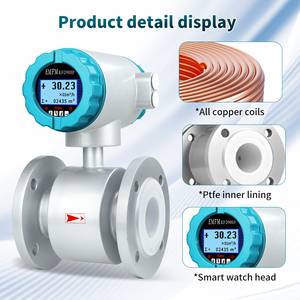 Điện từ <span class=keywords><strong>flowmeter</strong></span> cho nước dẫn lưu lượng chất lỏng đo lường PTFE lót tùy chỉnh thép không gỉ 316L - Product Image 5