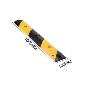 Dissuasori per Cavi in Gomma Giallo Nero Piccoli 1000*100*20mm, Dissuasore di Velocità in Gomma - Product Image 2