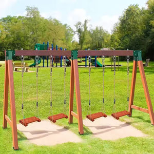 Ensembles de balançoires en <span class=keywords><strong>bois</strong></span> pour arrière-cour robustes Supports <span class=keywords><strong>Kit</strong></span> de support à cadre en A Matériel comprenant des vis à <span class=keywords><strong>bois</strong></span> et des rondelles - Product Image 4