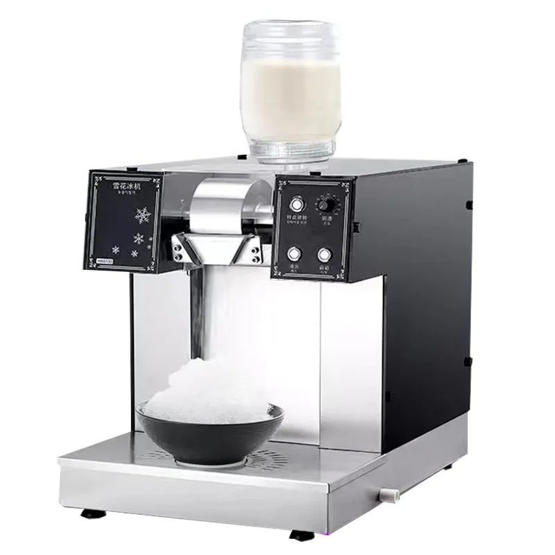 Máquina comercial de fazer sorvete, máquina de fazer neve e smoothie, chá e leite, sobremesa, barbear contínuo, máquina de barbear