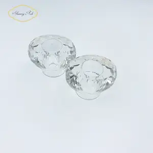 15FEA Custom Design Cosmetic Transparent Diamond Luxury Round Cap Perfume Bottle Cap