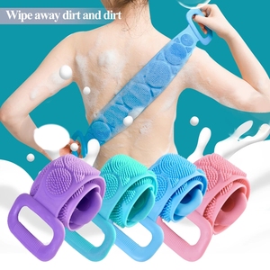 Bath Belt Exfoliating Massage Body Shower Cleaning Bathroom Shower Strap Brushes 70CM Silicone Back Clean Body Bath <b>Towel</b> - Product Image 2