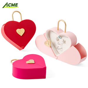 Caja de Joyería de Plástico Transparente <span class=keywords><strong>Fosforescente</strong></span> a Prueba de Agua, Caja de Regalo Rosa para Novia y Enamorados - Product Image 5