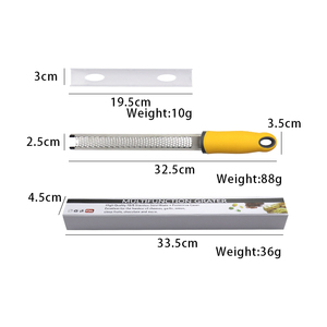 Chuyên Nghiệp Cầm Tay Mềm Xử Lý Thép Không Gỉ Nhà Bếp Pho Mát Cà Rốt Vắt Tay Chanh Zester Với Bảo Vệ Bìa - Product Image 6