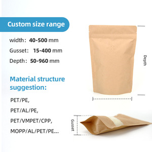 <span class=keywords><strong>Prix</strong></span> d'usine – Sachet refermable antistatique et résistant aux perforations en papier kraft avec fenêtre personnalisée - Product Image 2